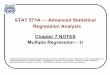 STAT 571A — Advanced Statistical Regression Analysis 