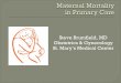 Maternal Mortality in Primary Care