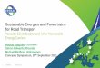 Sustainable Energies and Powertrains for Road Transport