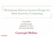 Rethinking Memory System Design for Data-Intensive Computing
