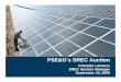 PSE&G's SREC Auction - Sale of Solar Renewable Energy