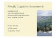 Mobile Cognitive Assessment