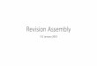 Revision Assembly - St Margaret Ward Catholic Academy