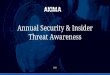 Annual Security & Insider Threat Awareness