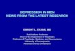 DEPRESSION IN MEN NEWS FROM THE LATEST RESEARCH