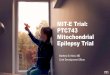 MIT-E Trial: PTC743 Mitochondrial Epilepsy Trial