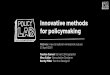 Innovative methods for policymaking - Design in Government
