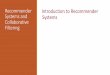 Recommender Introduction to Recommender Systems and 