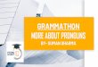 GRAMMATHON MORE ABOUT PRONOUNS - studyiq.net
