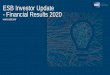 ESB Investor Update - Financial Results 2020