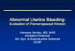 Abnormal Uterine Bleeding - UCSF CME