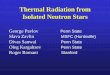 Thermal Radiation from Isolated Neutron Stars