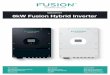 Datasheet 8kW Fusion Hybrid Inverter - SolarAdvice