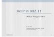 VOIP in 802.11 - comlab.hut.fi