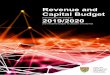 Revenue and Capital Budget 2019/2020