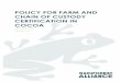 POLICY FOR FARM AND CHAIN OF CUSTODY CERTIFICATION IN …