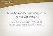 Anxiety and Depression in the Transplant Patient