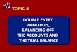 DOUBLE ENTRY PRINCIPLES, BALANCING OFF THE ACCOUNTS …