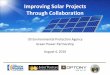 Improving Solar Projects Through Collaboration