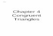 Chapter 4 Congruent Triangles - Mr. Nohner Geometry 1