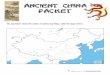 The map below shows the outline of modern day China. Label 