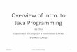 Overview of Intro. to Java Programming