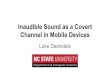 Channel in Mobile Devices Inaudible Sound as a Covert