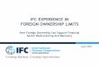 IFC EXPERIENCE IN FOREIGN OWNERSHIP LIMITS