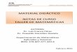 MATERIAL DIDÁCTICO NOTAS DE CURSO TALLER DE …