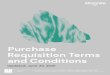 Purchase Requisition Terms and Conditions