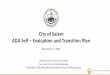 City of Salem ADA Self Evaluation and Transition Plan