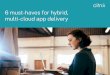 6 must-haves for hybrid, multi-cloud app delivery