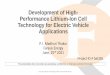 Development of High- Performance Lithium-Ion Cell 