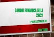 SINDH FINANCE BILL 2021