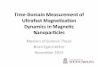 Time-Domain Measurement of Ultrafast Magne4za4on Dynamics 