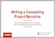 Writing a Compelling Project Narrative