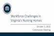 Workforce Challenges in Virginia’s Nursing Homes
