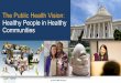 The Public Health Vision: Healthy People in Healthy 