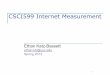 CSCI599 Internet Measurement