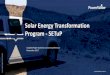 Solar Energy Transformation Program - SETuP