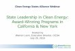 State Leadership in Clean Energy: Award-Winning Programs 