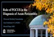Role of POCUS in the Diagnosis of Acute Pericarditis