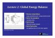 Lecture 2: Global Energy Balance - Home |
