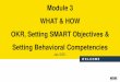 Module 3 OKR, Setting SMART Objectives & Communication of 