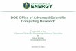 DOE Office of Advanced Scientific Computing Research