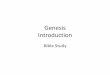 Genesis Introduction - United Church of God