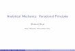 Analytical Mechanics: Variational Principles
