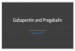 Gabapentin and Pregabalin - HC-UK