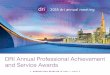 DRI Annual Professional Achievement and Service Awards