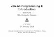 x86-64 Programming I: Introduction